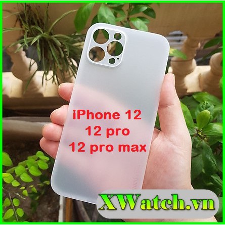Ốp lưng giấy nhám cho iphone 12 mini / 12 pro /12 pro max bảo vệ camera, siêu mỏng 0.3 mm