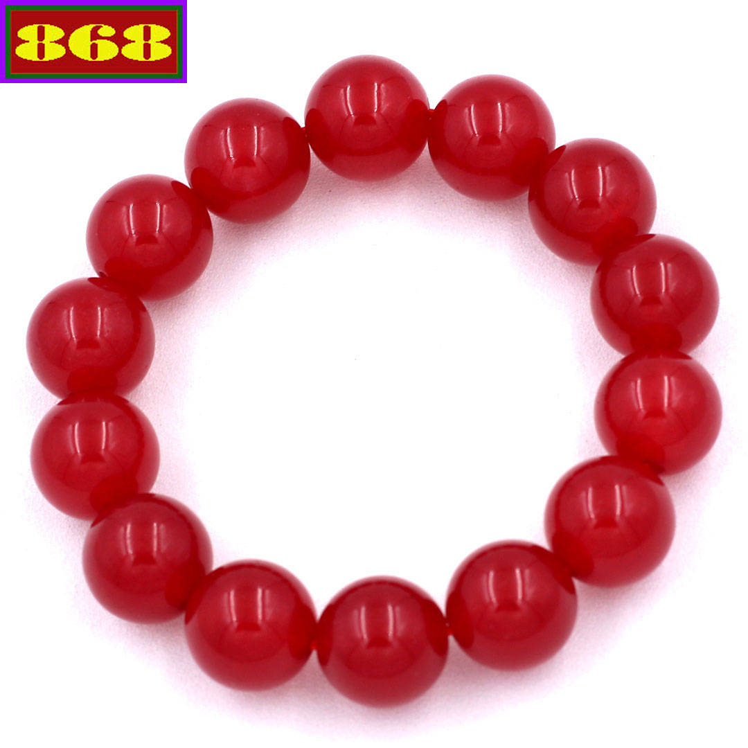 Hand chain stone quartz Red 14 Cup 14 beads
