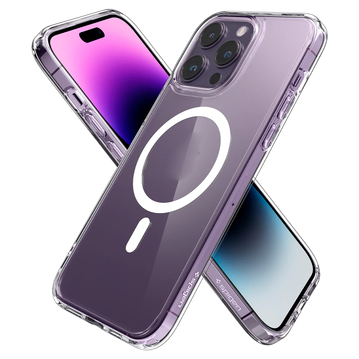 Spigen iPhone 14 14Plus 14Pro 14ProMax Case Ultra Hybrid (MagFit) - Crystal Clear