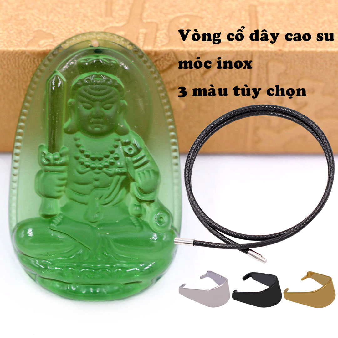 Buddha face real intelligent Imperial stone crystal green leaves attached strap-Guardian Roosters-faceted stone feng shui peace, prosperity