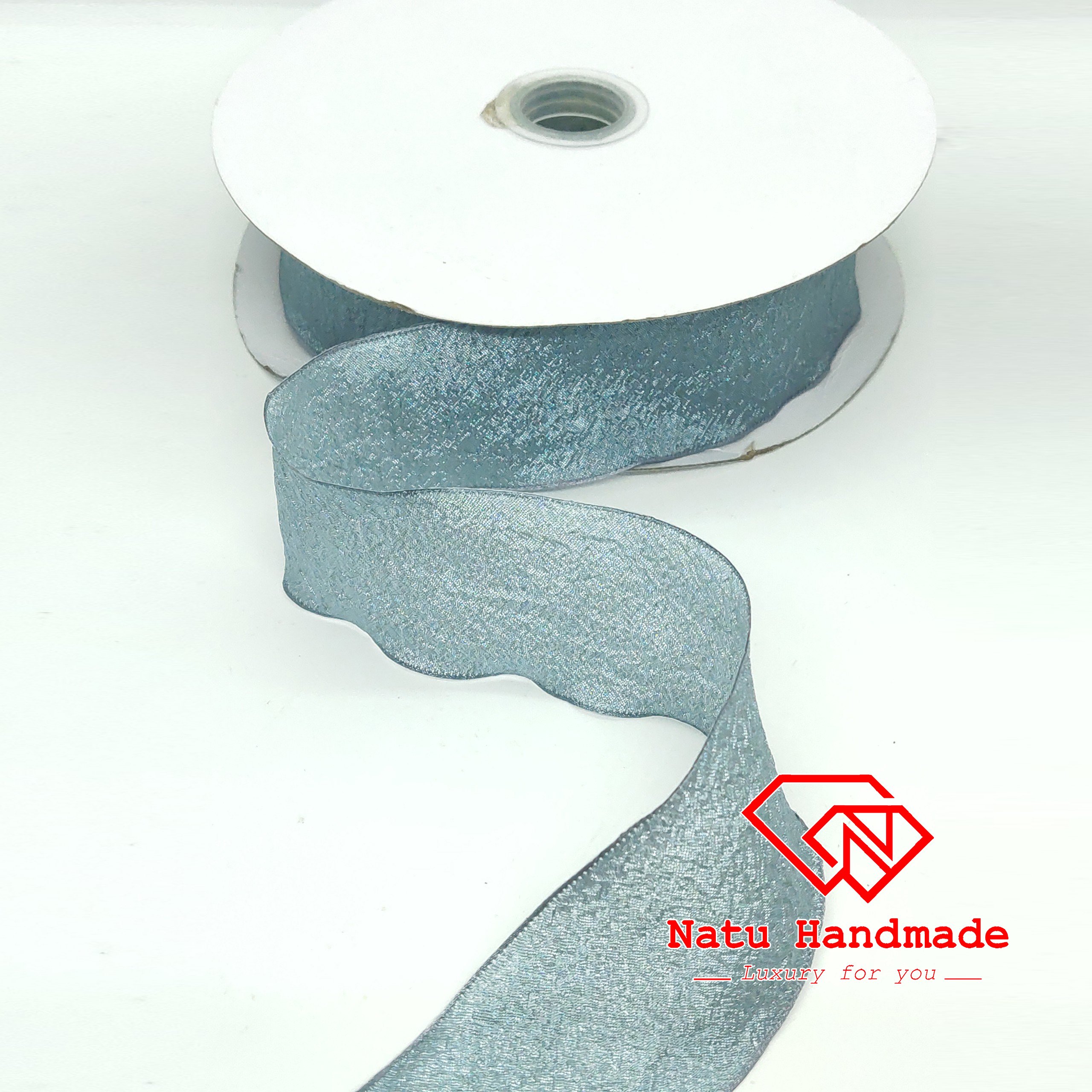 RUY BĂNG LỤA NHĂN CAO CẤP 3,8cm - 1M