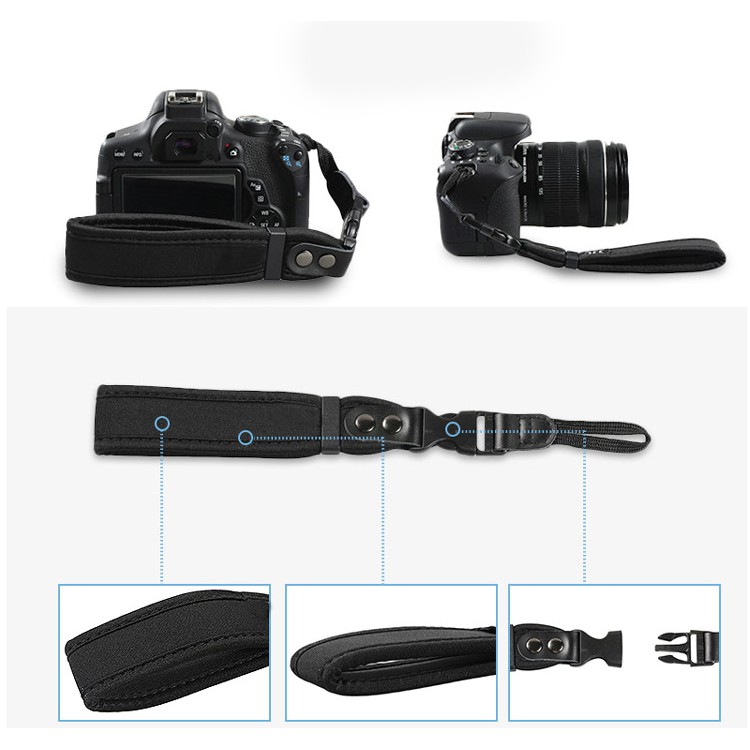 Dây máy ảnh hand strap quick release mềm