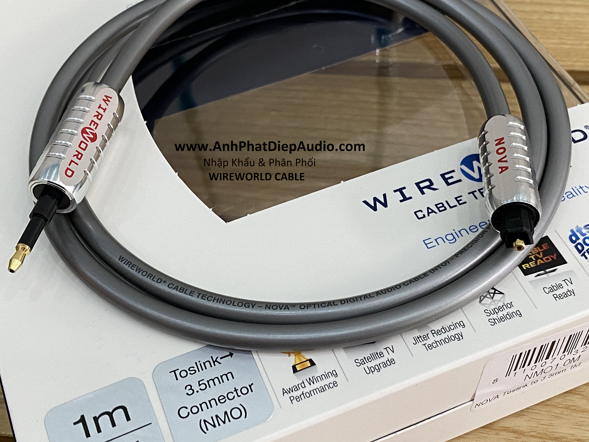 Dây cáp quang WIREWORLD Nova Toslink to 3.5mm Optical Audio Cables