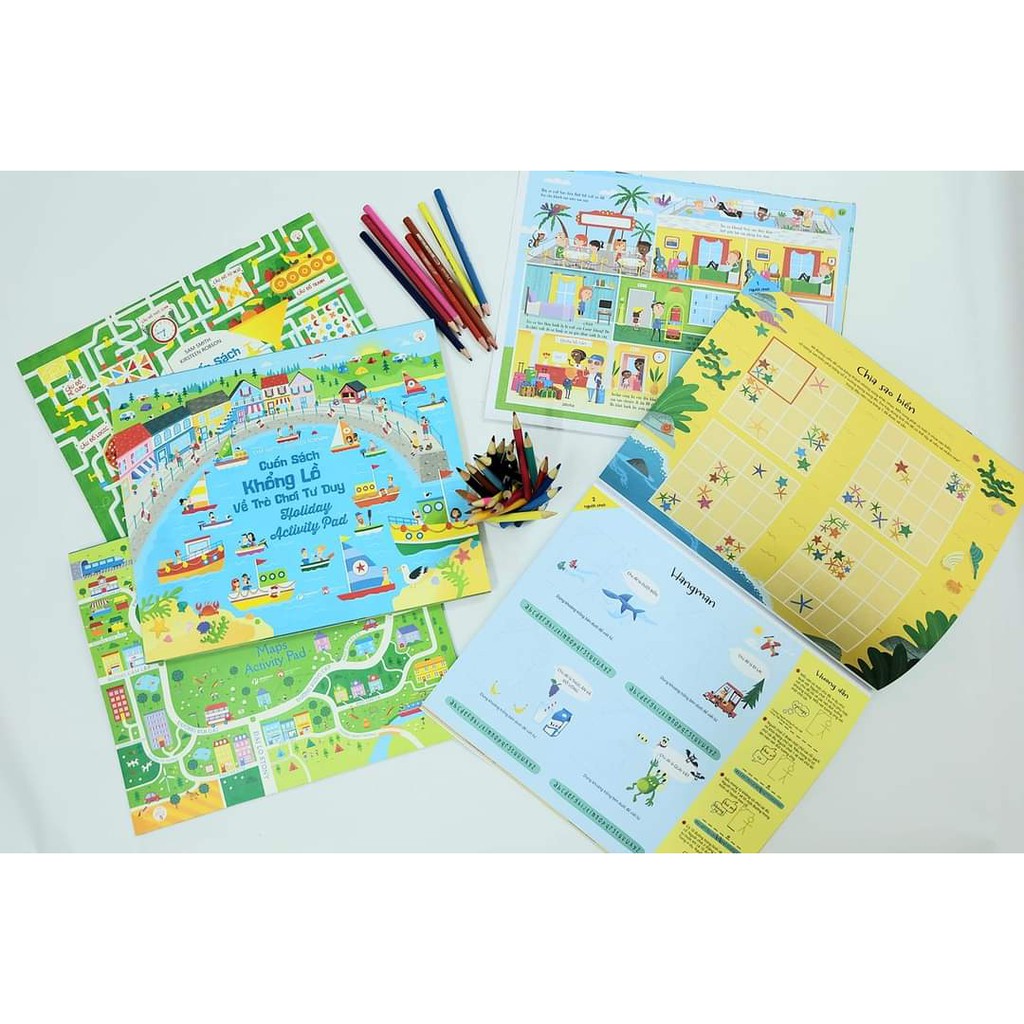 Combo Cuốn sách khổng lồ về trò chơi tư duy (Trọn bộ 4 cuốn)
