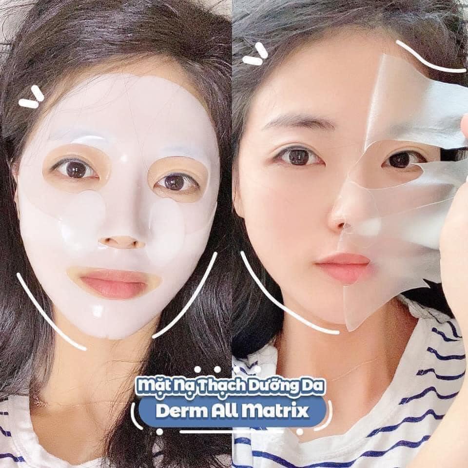 Xanh - Derm All Matrix - Mặt Nạ Dưỡng Trắng Cấp Ẩm Thải Độc Da