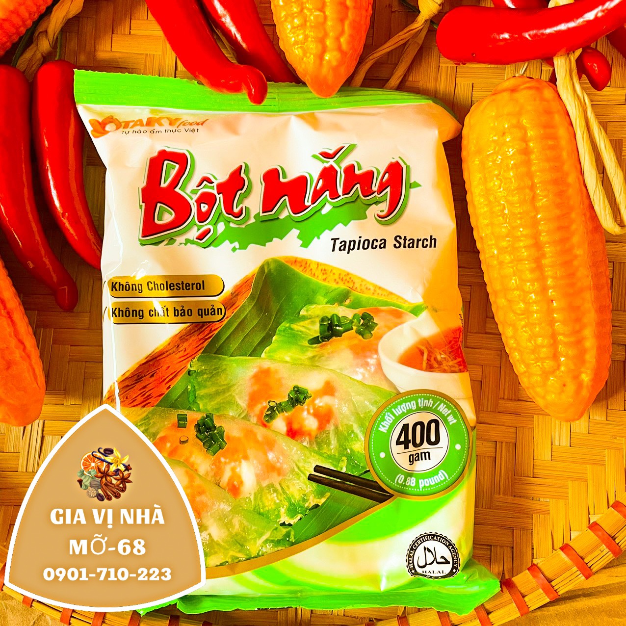 BỘT NĂNG TÀI KÝ GÓI 400GR-1KG