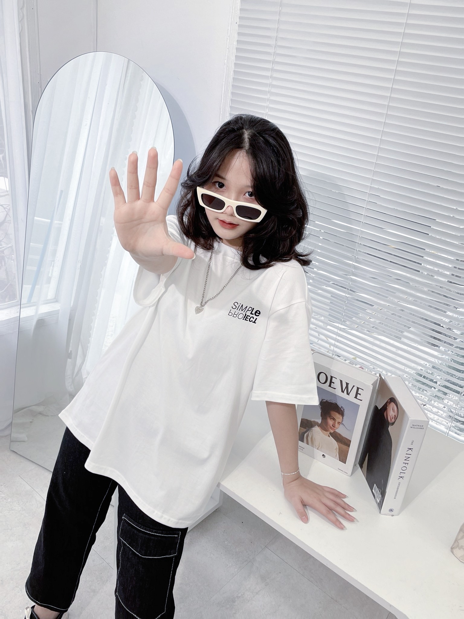 Áo Phông Unisex Form Rộng, Áo Oversize Cho Nam và Nữ Simple Project Chất Liệu 100 Cotton 2 Chiều 250gsm - Cest Simple