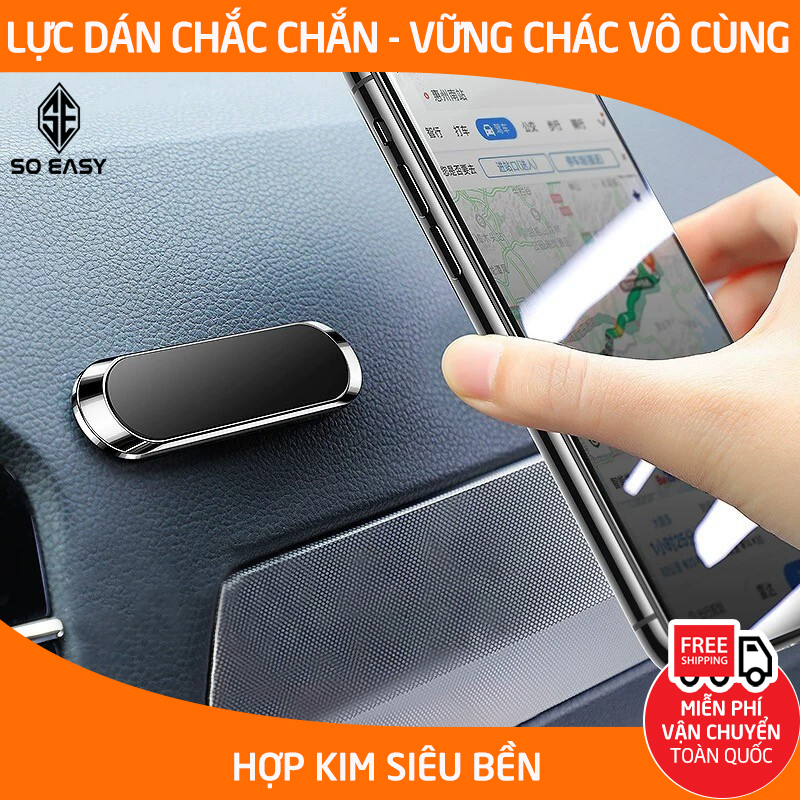 Giá Để Điện Thoại Từ Tính, Giá Đỡ Điện Thoại Từ Tính Mini Trong Xe Hơi Cho iPhone Huawei Oppo Vivo Samsung Xiaomi GDT11