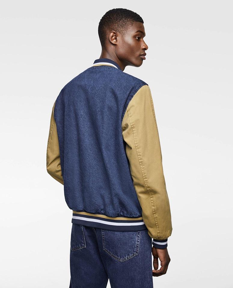 Áo khoác nam Bomber Zara denim