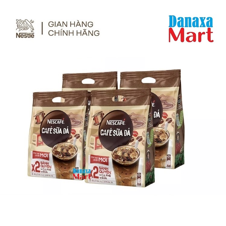 Combo 4/ 3/ 2 Bịch Cà phê sữa Nescafé cà phê sữa đá (Bịch 25 Gói x 24g)