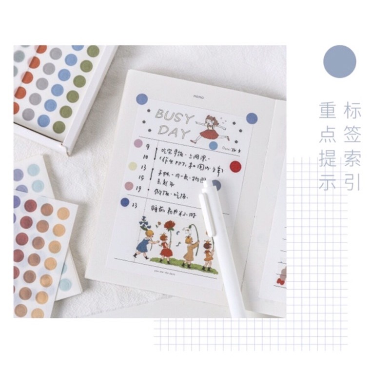 Sticker tròn đánh dấu trang trí ST076