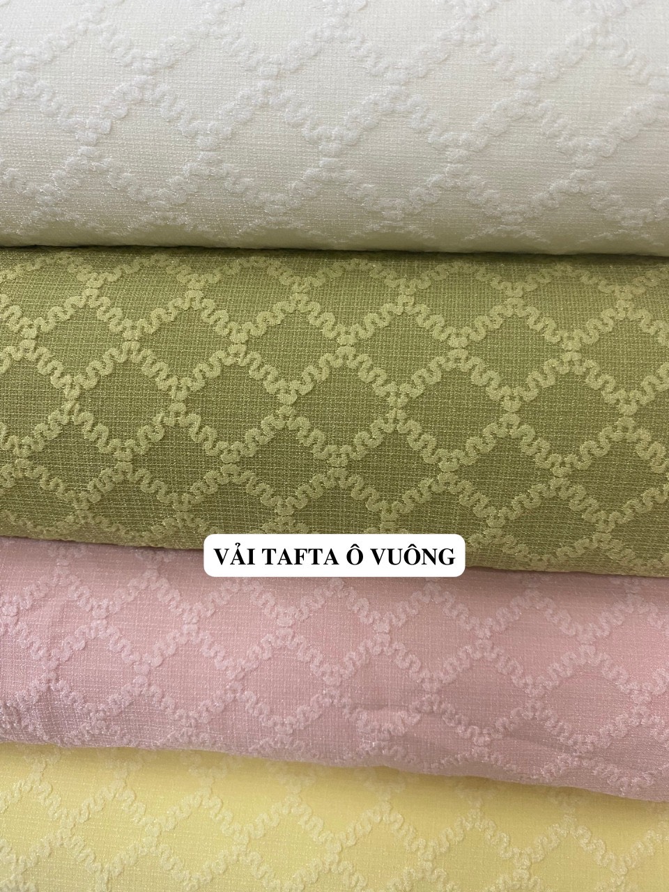 Vải Gấm Tafta Ô Vuông