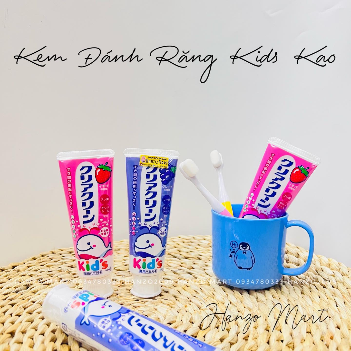 Kem đánh răng trẻ em KAO Kid's - Nhật Bản