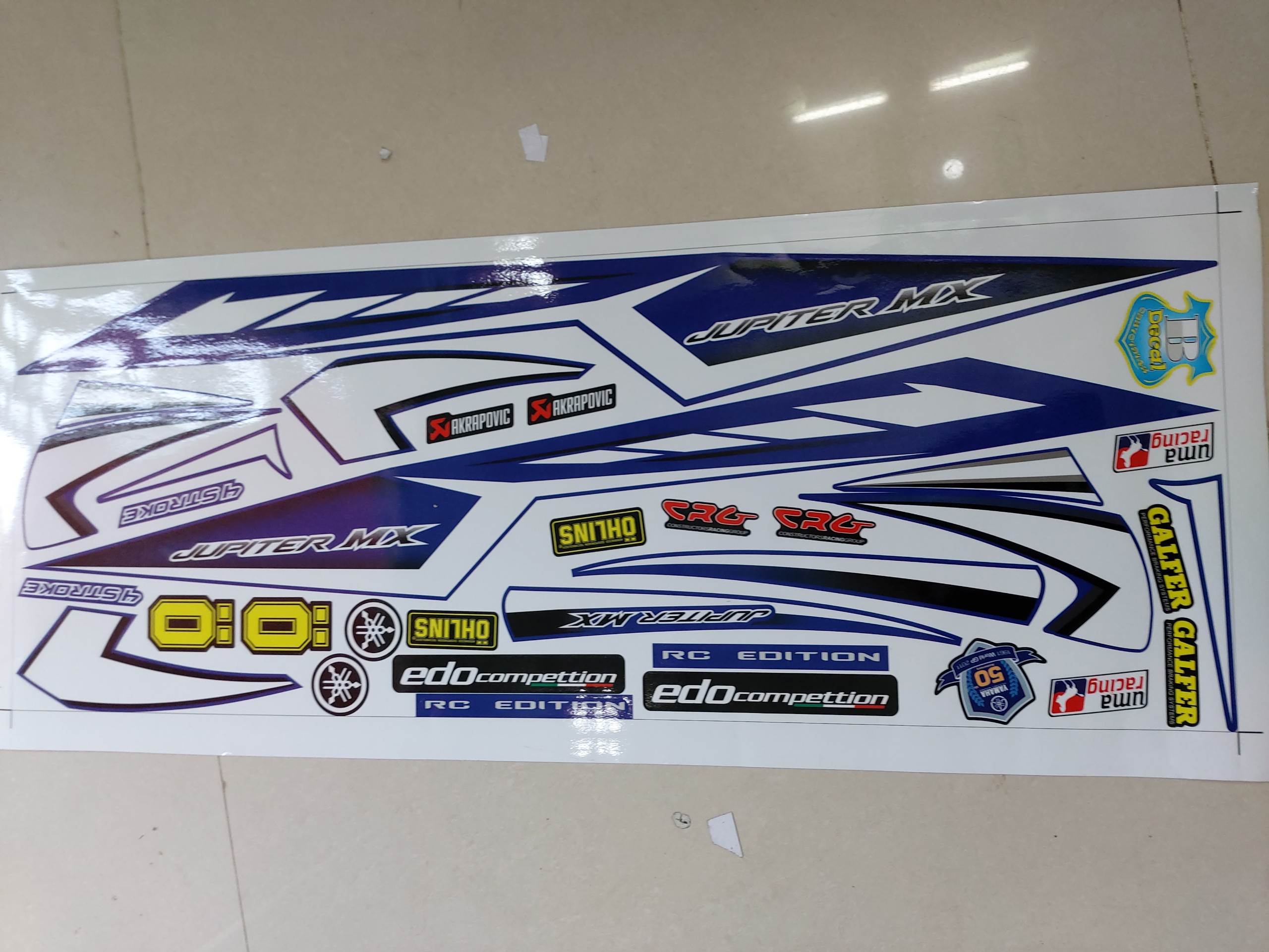 Tem xe jupiter mx tặng logo