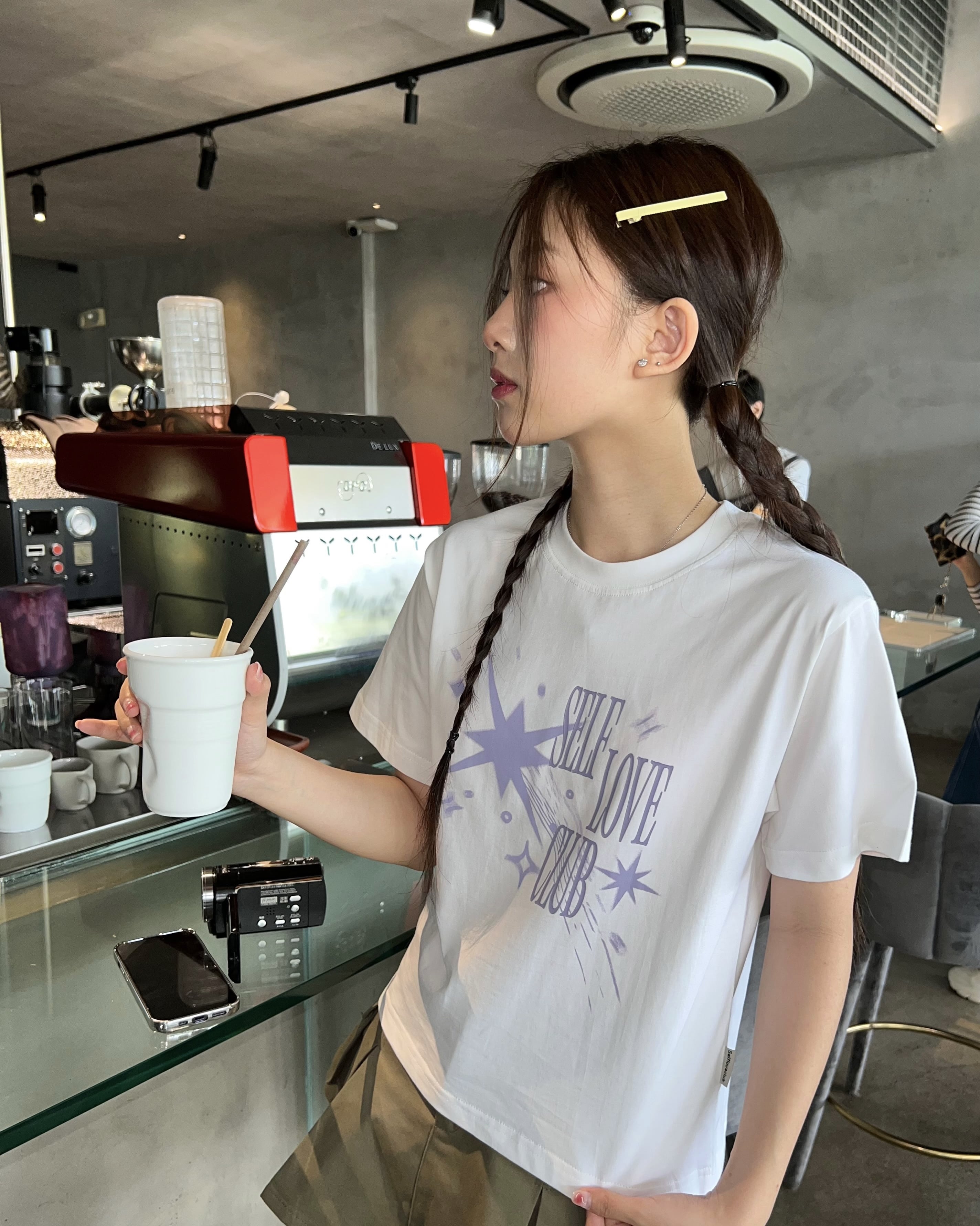 Áo thun form nữ SLC - regular tee "Galaxy"