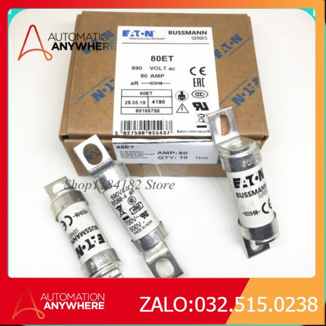 Cầu chì eaton bussman 80ET 80LET 80A