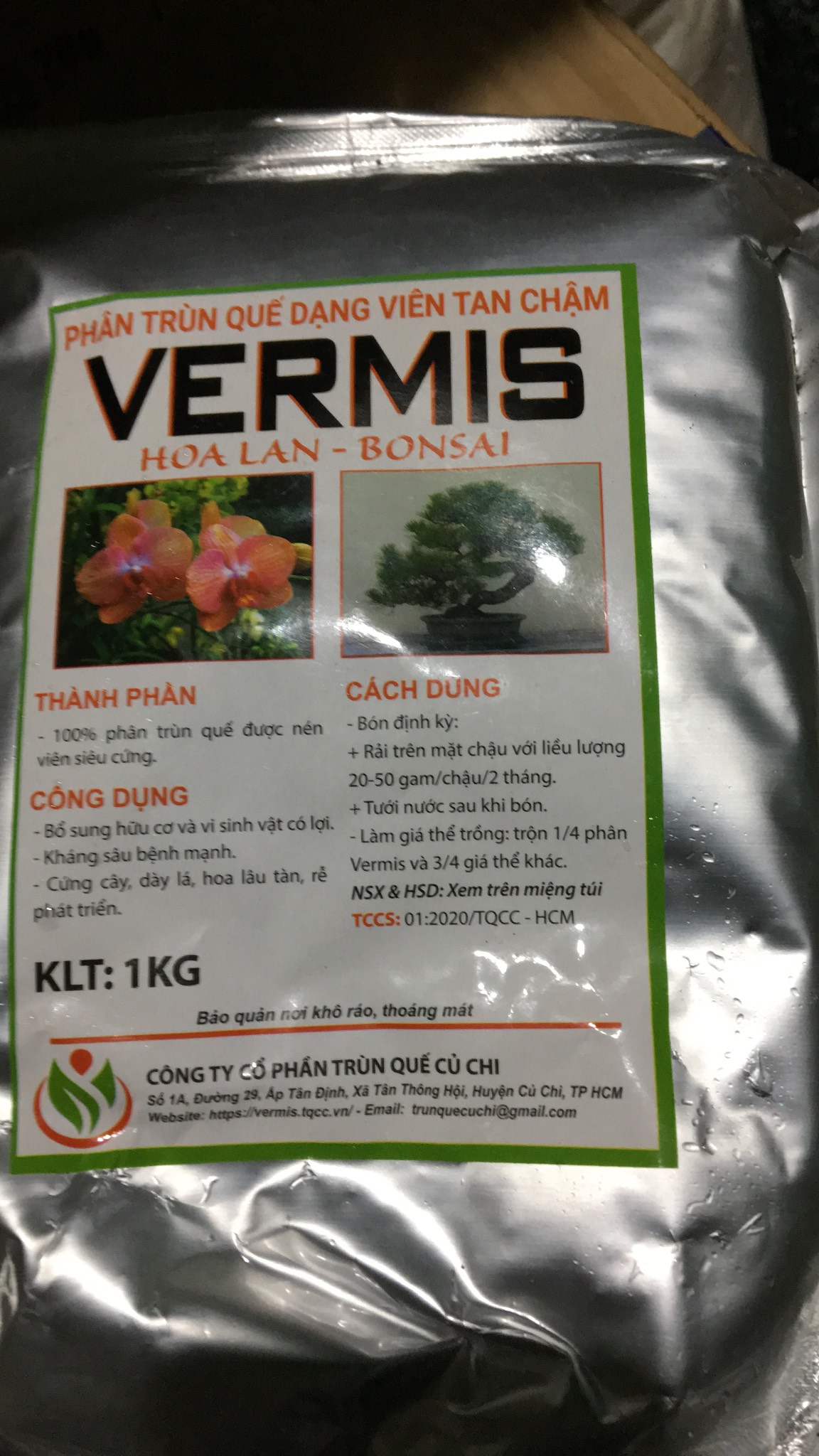 Phân bón trùn quế tan chậm Vermis