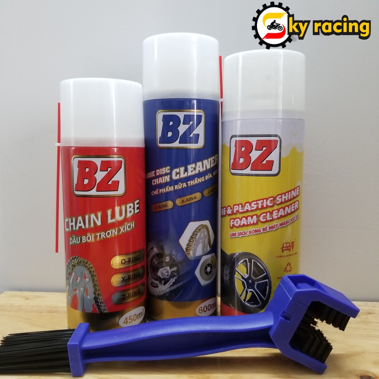 Bộ sản phẩm vệ sinh sên xích BZ cao cấp