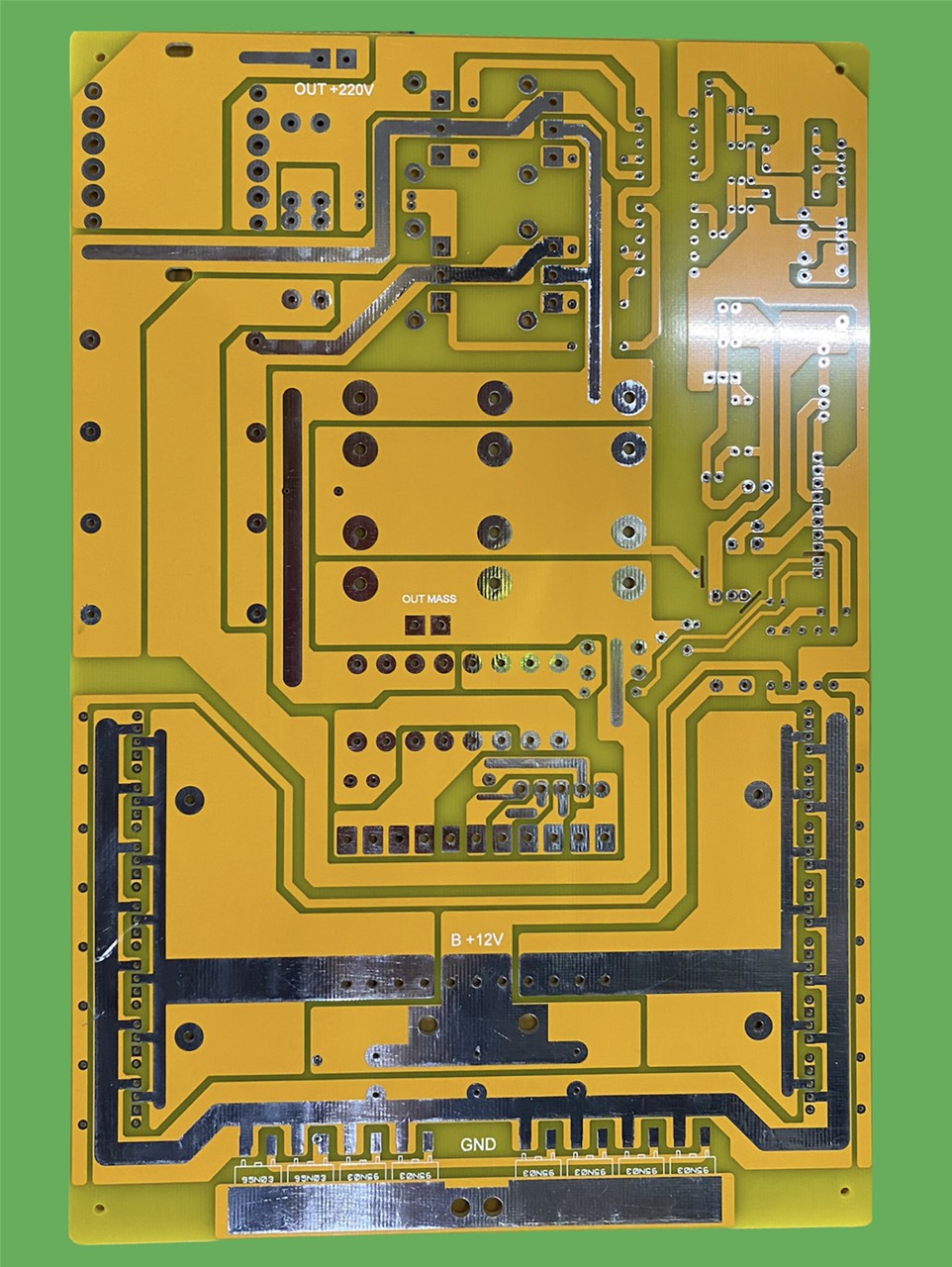 PCB bo mạch kích điện 14 fet đảo pha băm cầu H (sợi thủy tinh FR4)