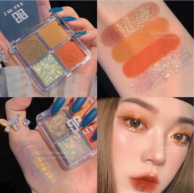 Bảng Phấn Mắt 4 Ô DIkalu