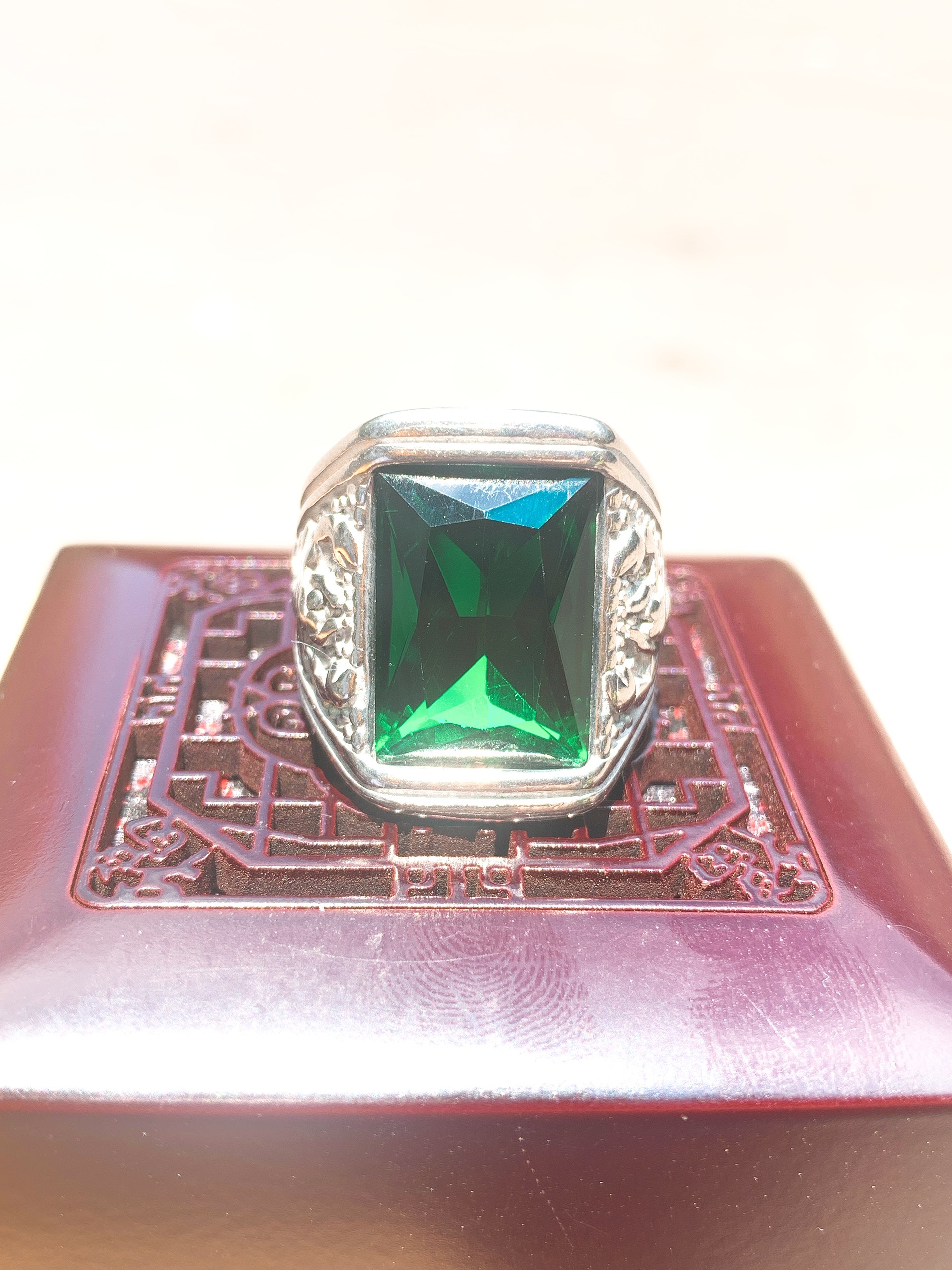 Nhẫn Nam Inox Chạm Thiên Yết  Đính Đá  N32- Mang Không Đen - Không Phai Màu - Thương Hiệu KJ -  Bảo hành lên đến 12 Tháng- nhẫn mỹ, navy seal