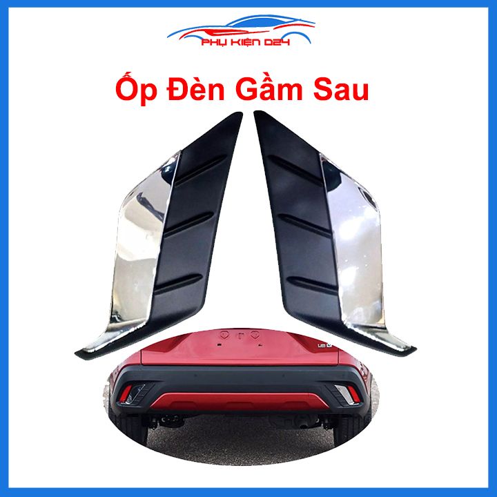 Ốp viền đèn gầm trước sau xe ô tô Toyota Cross 2020 2021 2022  mạ crom, trang trí bảo vệ đèn xe