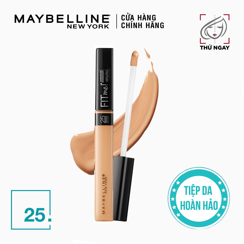 Che Khuyết Điểm Mịn Lì Fit Me Maybelline 25 Medium Fit Me Concealer 6.8ml Hasaki sản phẩm chính hãng