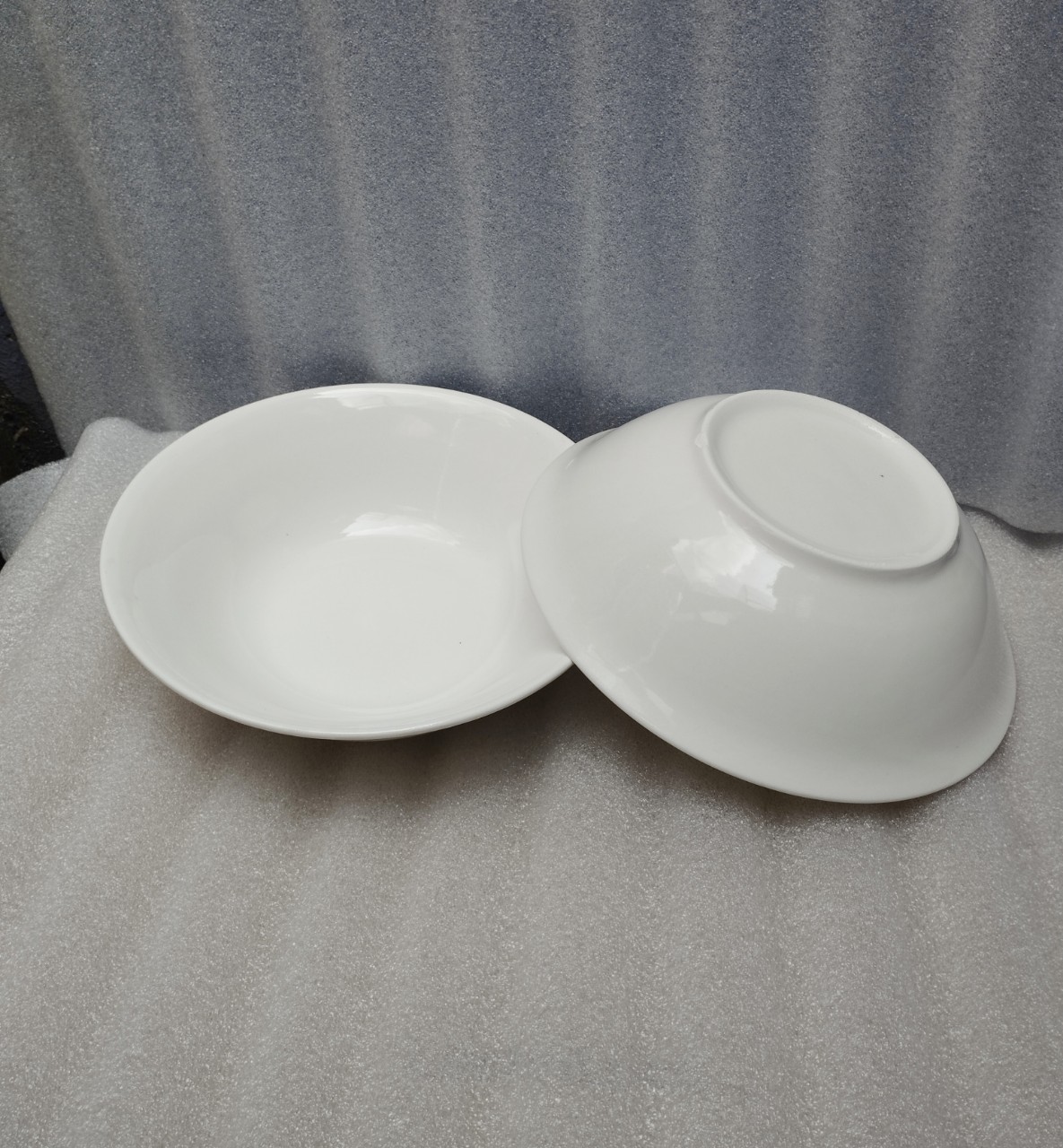 tô sứ loe trắng size 15cm x 5cm