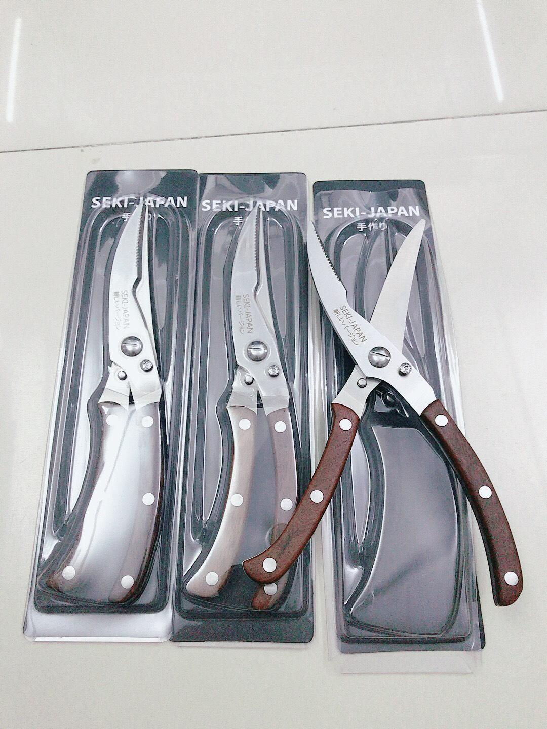 Kéo cắt gà cán gỗ Seki JAPAN
