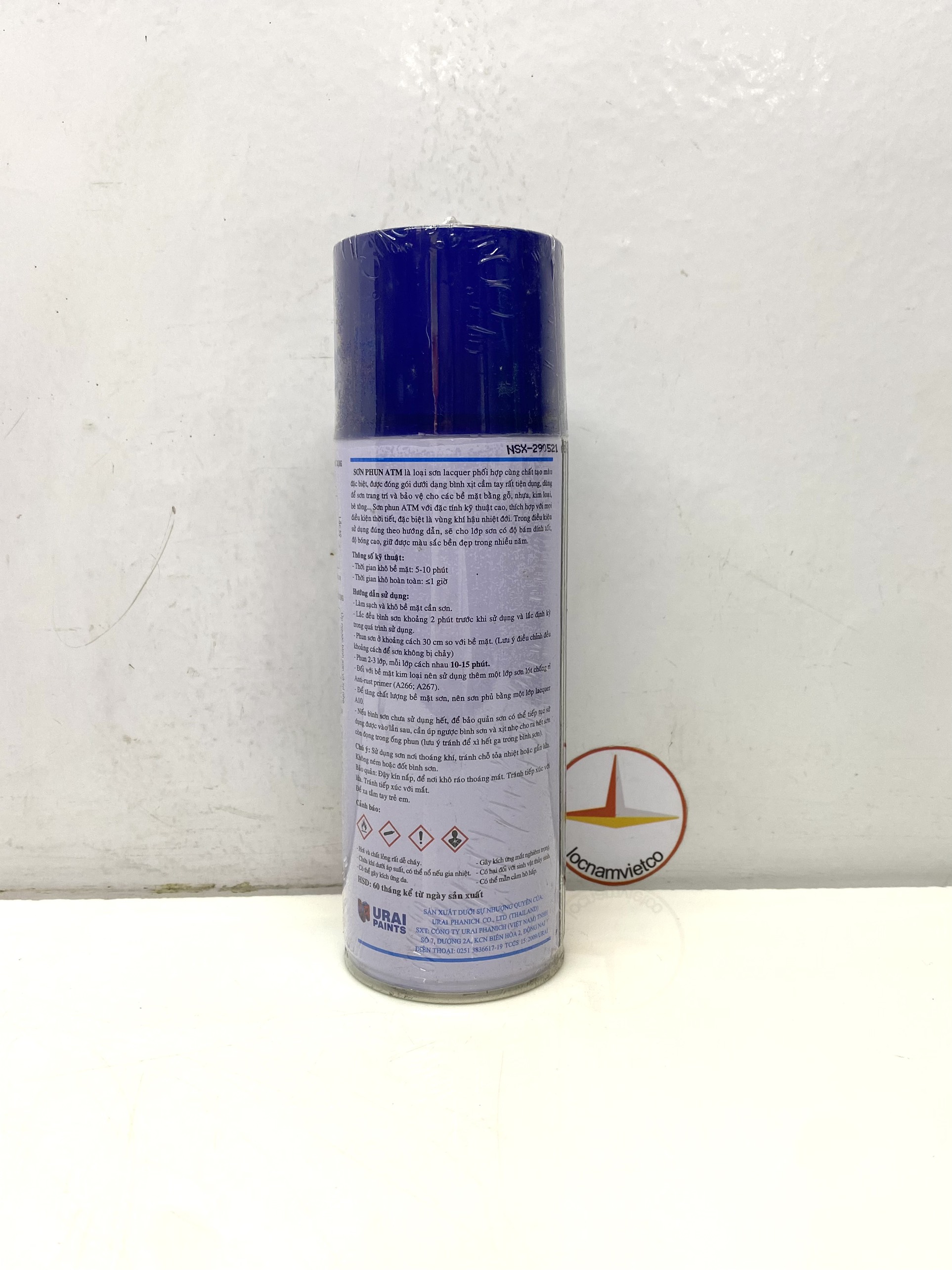Sơn phun, sơn xịt ATM màu xanh đen Dark Blue A216