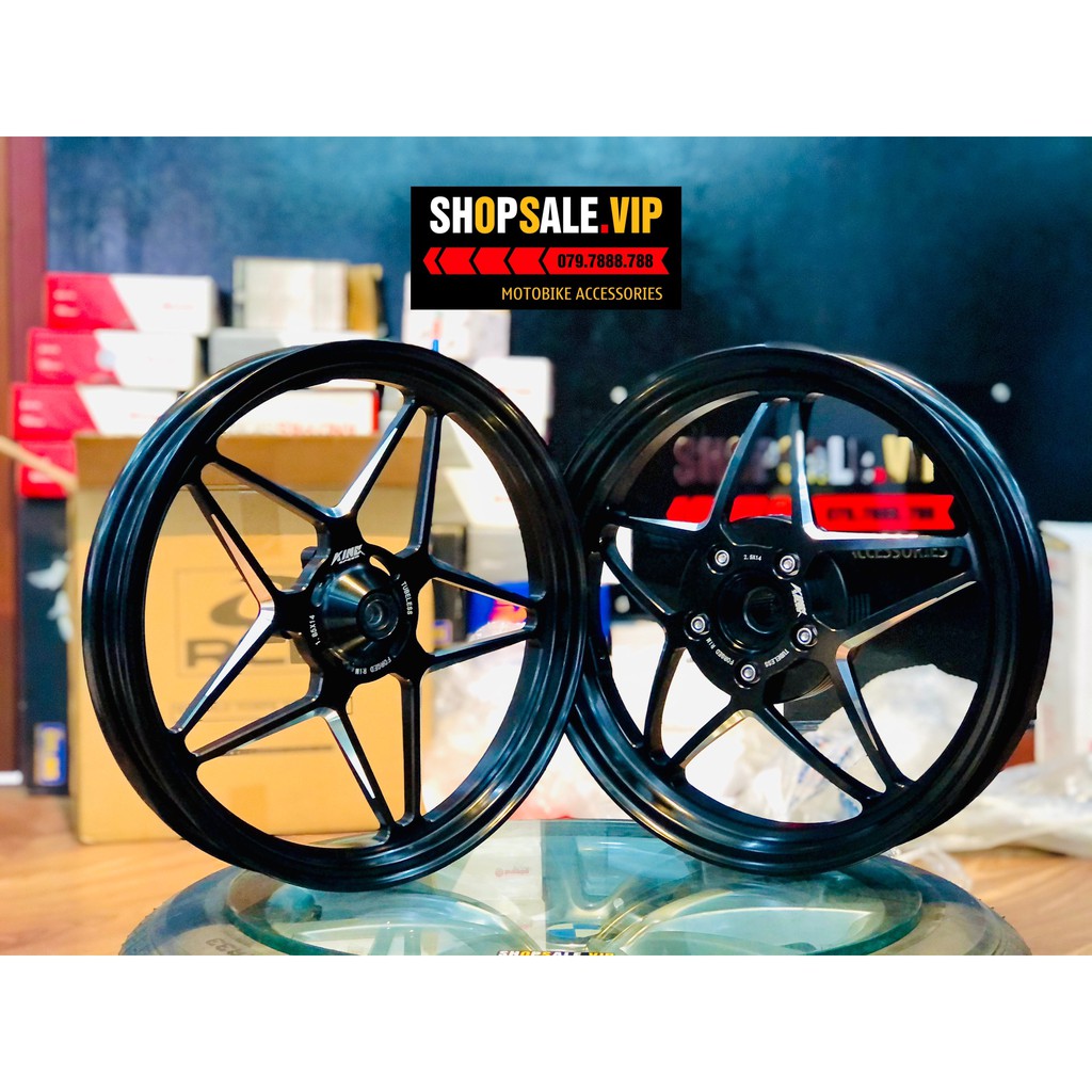 Mâm Cnc Kingspeed Ngôi Sao Cho Vario/Click (Màu Đen)