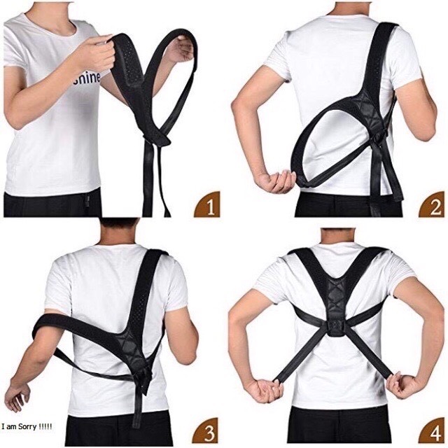[Freeship] Đai chống gù lưng nam nữ Posture corrector