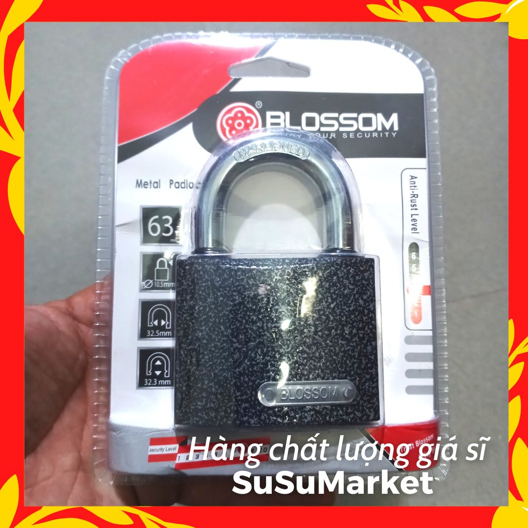 Ổ KHOÁ BLOSSOM ĐEN 4 PHÂN 5 PHÂN 6 PHÂN [CHÍNH HÃNG]