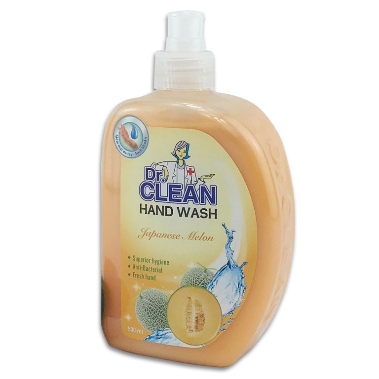 [HCM]Nước rửa tay sạch khuẩn Dr. Clean chai 500ml