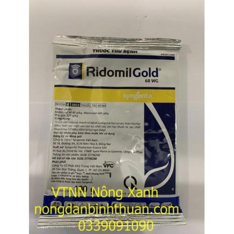Chế phẩm trừ nấm bệnh Ridomil Gold 68WG gói 100g - ridomin