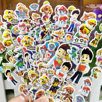 Sticker hoạt hình in nổi 3D.Miếng dán sticker cho bé