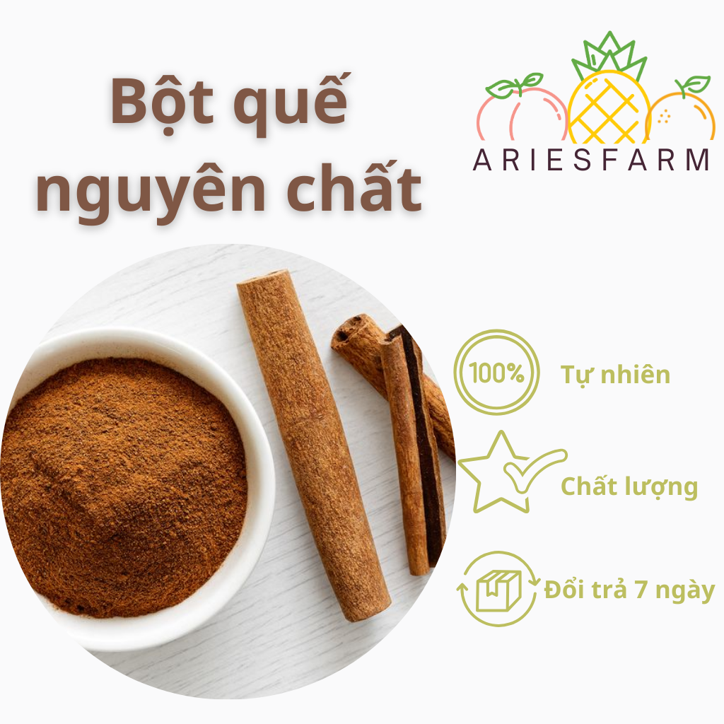 Bột quế nguyên chất gói 20gr, 50gr, 100gr