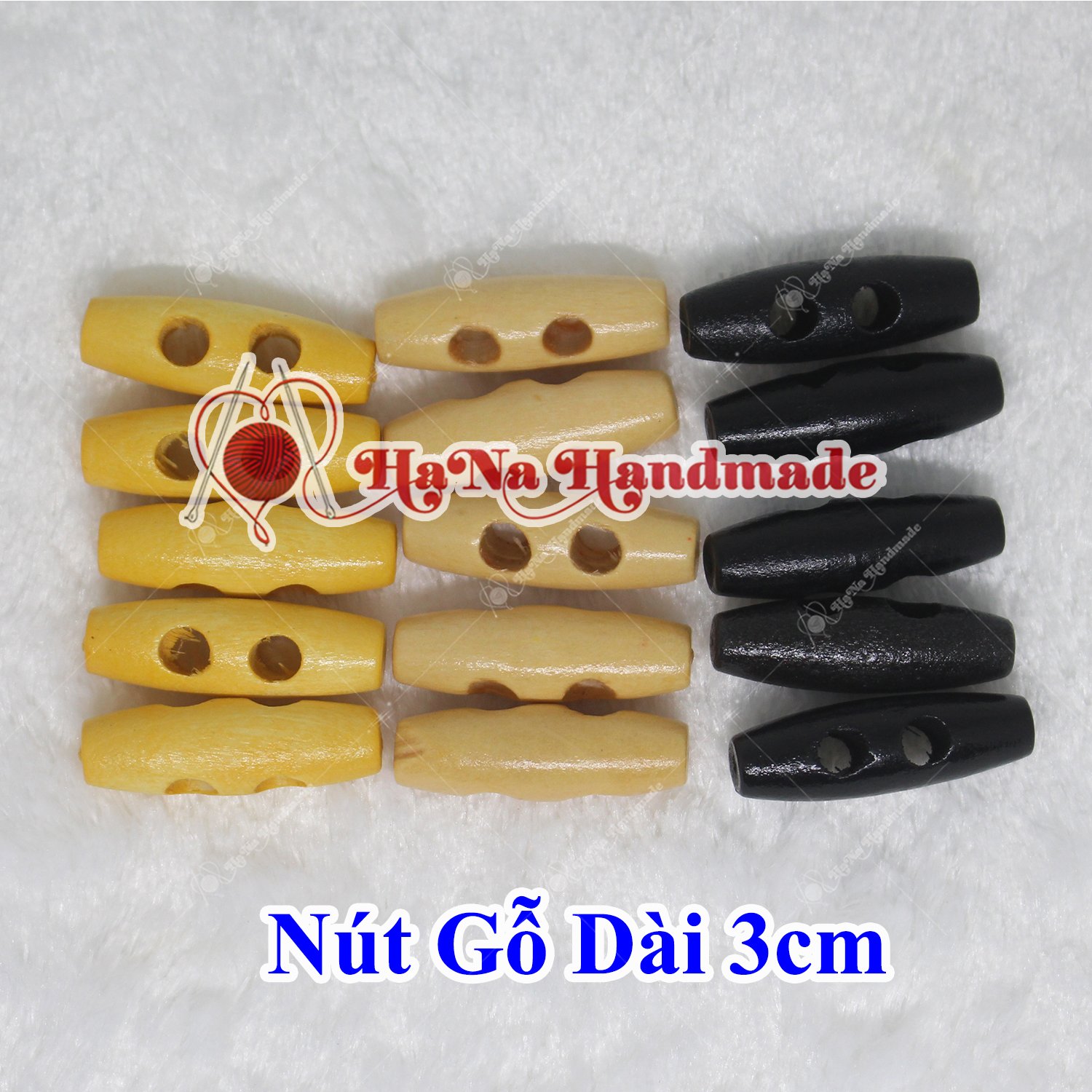 Nút gỗ dài trang trí 10k/5 cái