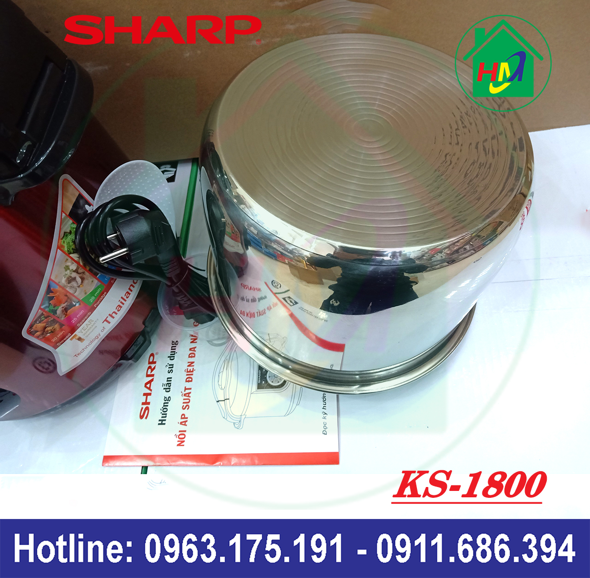 Nồi Áp Suất Đa Năng 6L Sharp KS-1800
