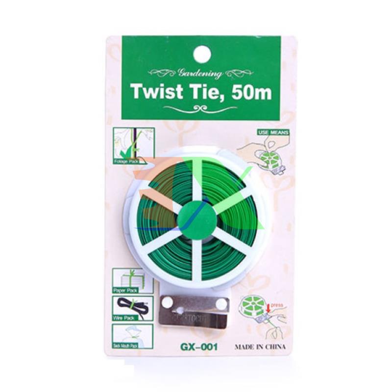 Roll lanyard multi-purpose twist tie gx-001 gx-012 gx-810 50M 100m wire plastic core Zinc steel, lanyard Đồ shell plastic steel core, lanyard Lan, tie flower