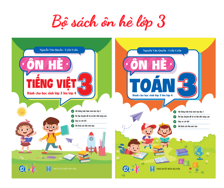 Combo ôn hè toán và tiếng việt 3