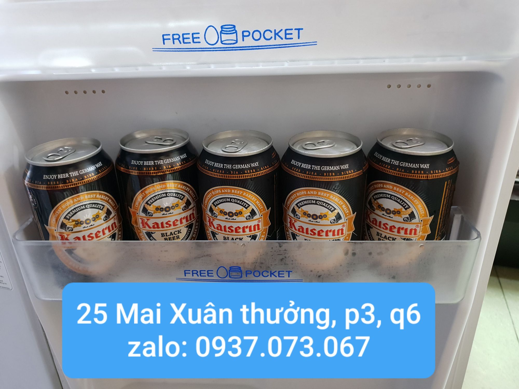 Bia Đen + Đỏ Kaiserin 24 lon, HSD: Tháng 12/2023