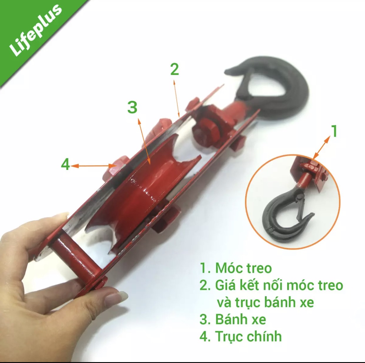 Ròng rọc treo cáp 30kg 50kg 100kg 200kg 300kg