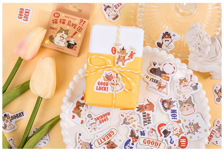 Bộ 46 Sticker Mèo Ảo Thuật E110