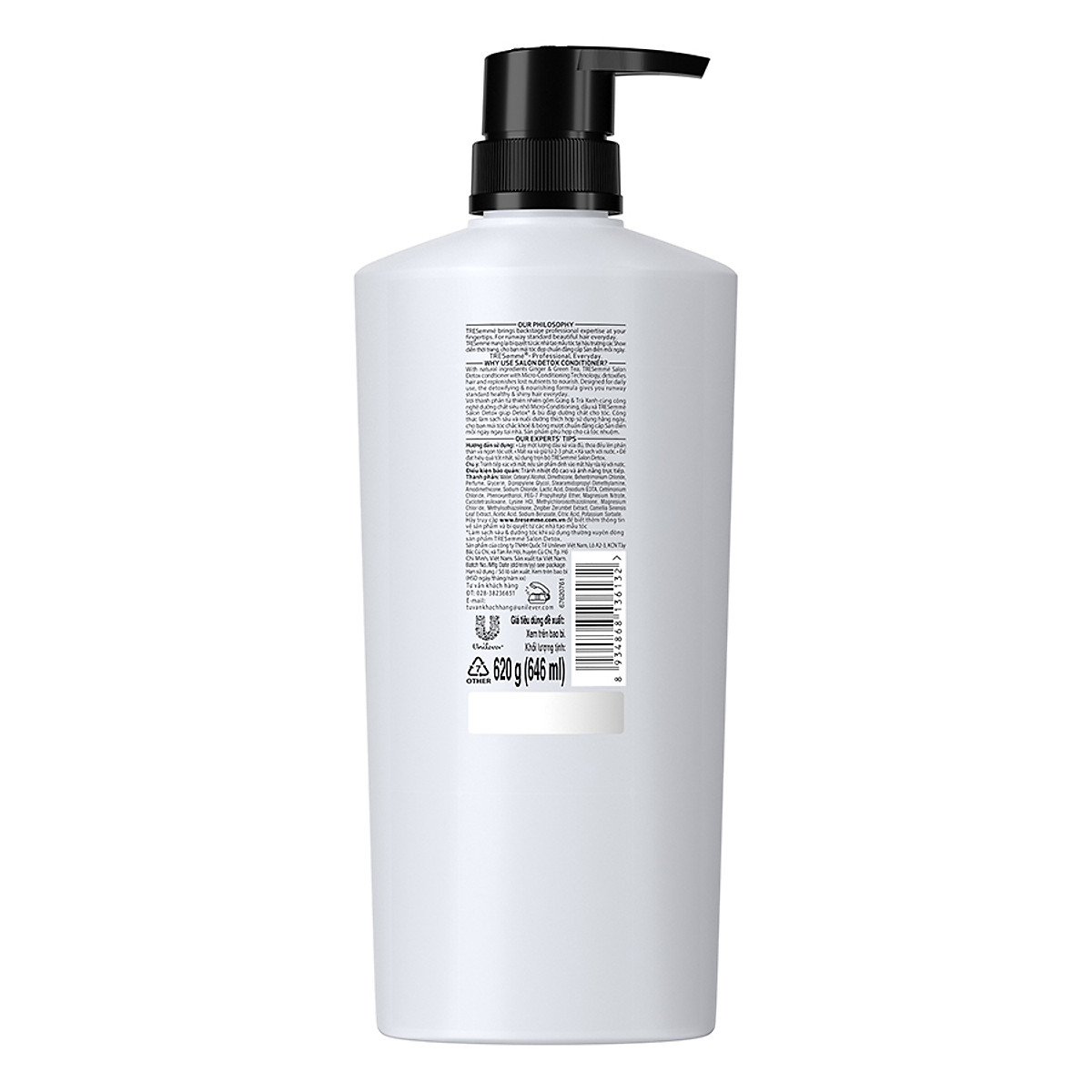[HCM ship 2h] Dầu xả Tresemme Gừng và trà xanh 620g