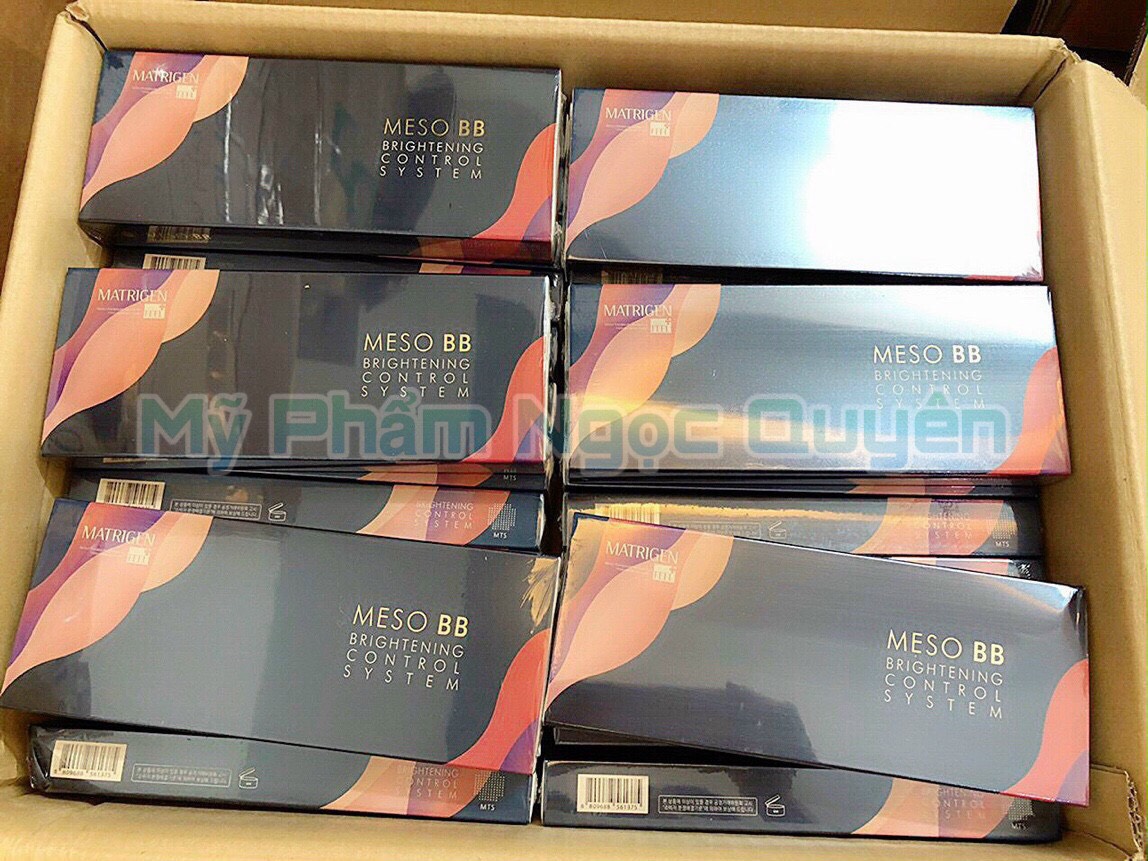 Phấn cấy trắng da Meso BB Hàn Quôc( Hộp 5 lọ ) Date 2027
