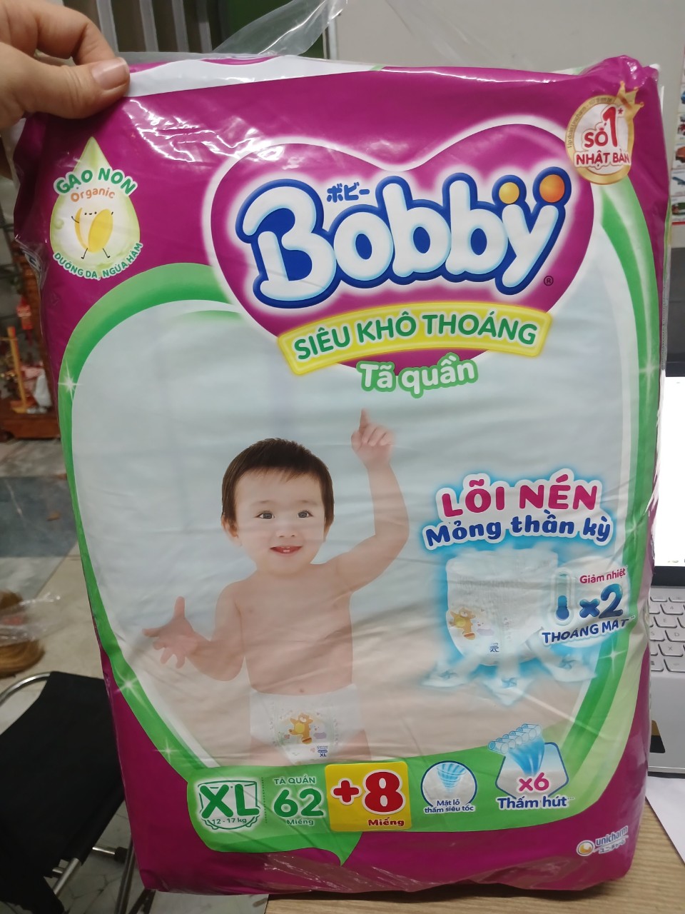 Bỉm quần Bobby M76+L68+/M42/M96/L96