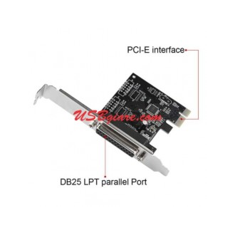 Card pci express to db25 lpt 25pin parallel