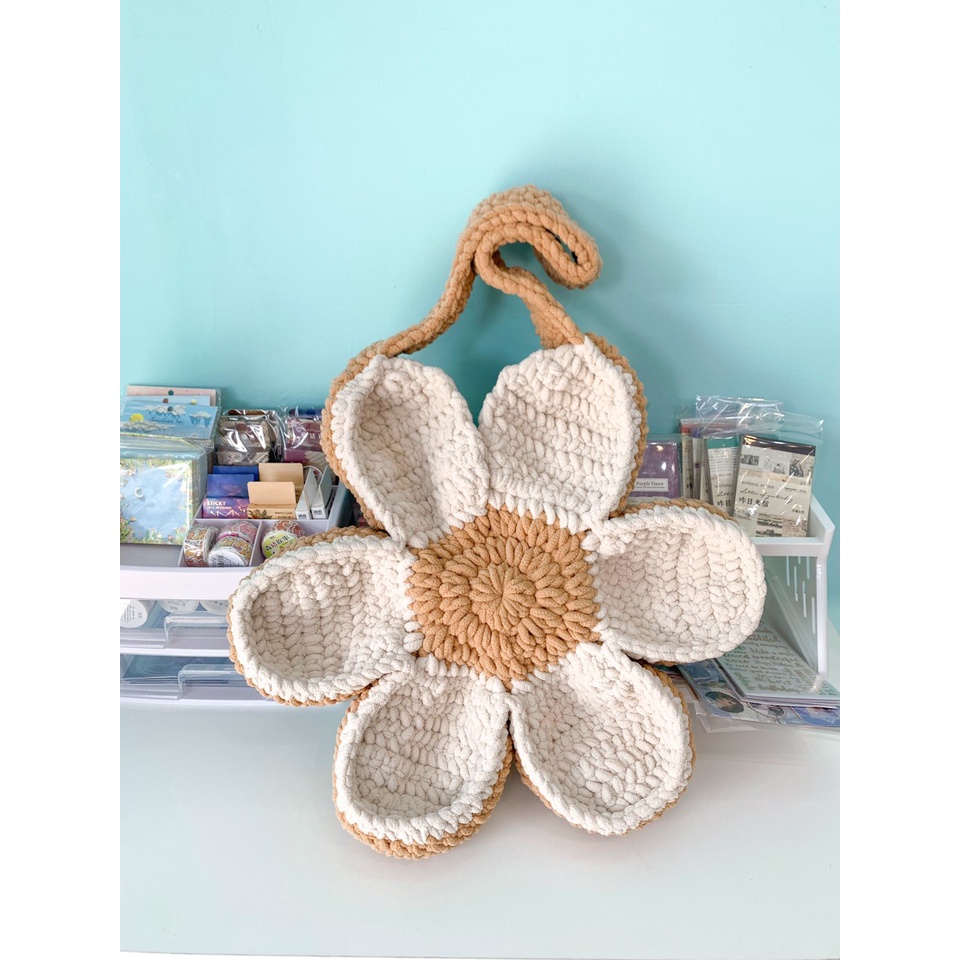 [ẢNH THẬT] TÚI LEN HOA CÚC BLOOM FLOWER BAG - HÀNG CÓ SẴN
