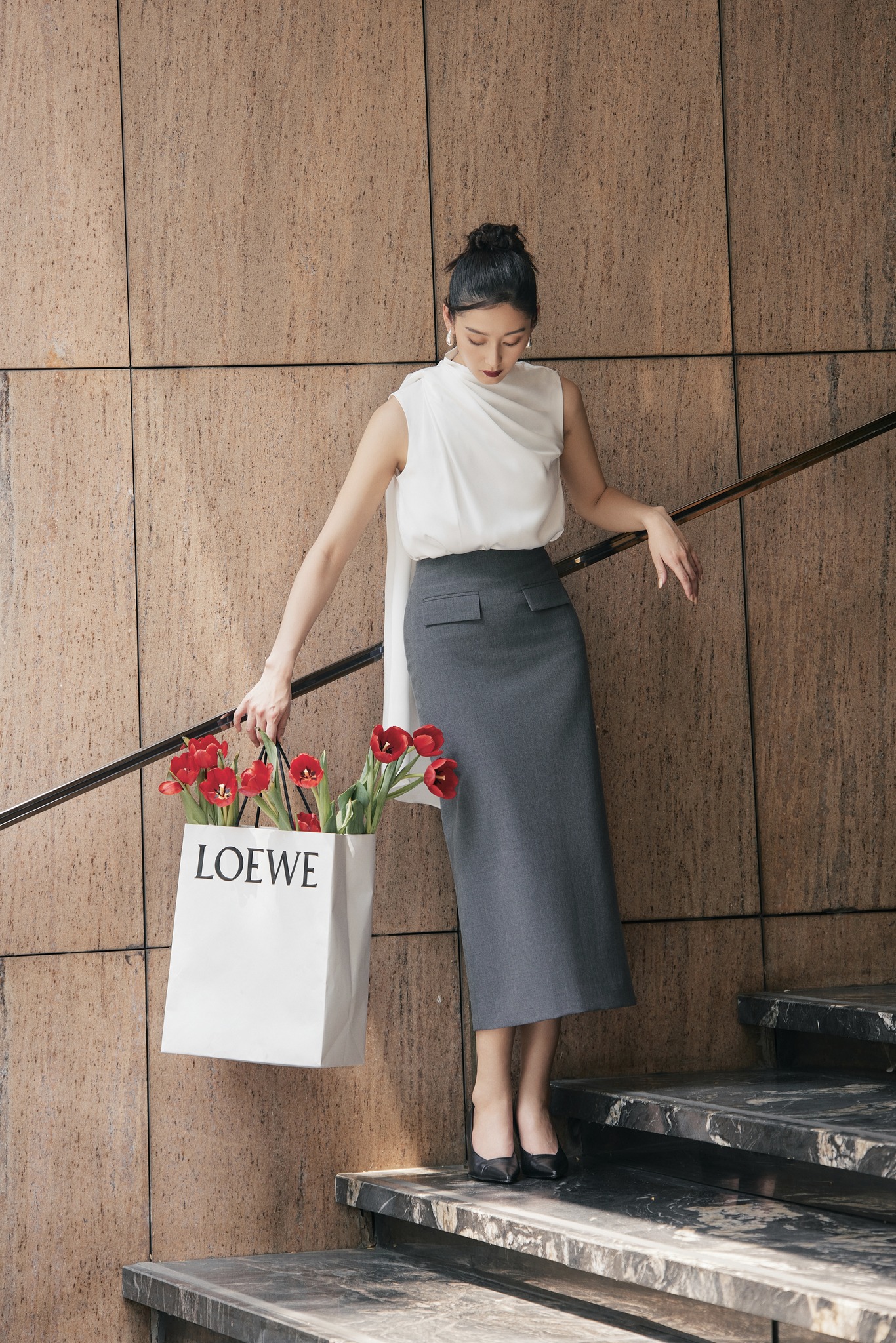 Áo sơ mi lụa Chloe Silk Top HUONG BOUTIQUE HBSM1128